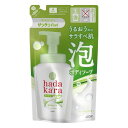《ライオン》 hadakara（ハダカラ）ボディソープ 泡で出てくるサラサラfeelタイプ グリーンシトラスの香り つめかえ用 420ml