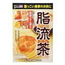 ※商品リニューアル等によりパッケージデザイン及び容量は予告なく変更されることがあります ★ 脂流茶は脂っこい食事が好きな方のお役に立つ素材を選びブレンドした健康茶です 杜仲葉・プアール茶をはじめとした11種類をブレンド、脂っこい食事のお供にぴったりの健康茶です。 ★ 脂が気になる方におすすめのおいしい風味のお茶に仕上げました ★ 毎日の食習慣サポートにお役立てください 原材料名・栄養成分等 名称：混合茶 原材料名：杜仲葉、ハブ茶、大麦、玄米、烏龍茶、大豆、プアール茶、桑の葉、カンゾウ、緑茶抽出物、昆布 栄養成分表示/1杯100ccあたり：エネルギー 1kcal、たんぱく質 0.1g、脂質 0g、炭水化物 0.2g、ナトリウム 2mg 内容量 240g(10g×24包) メーカー名 山本漢方製薬株式会社 お召し上がり方 やかんで煮出す場合：水又は沸騰したお湯約700-900ccの中へ1バッグを入れ、約5分間以上、とろ火にて煮出し、1日数回に分け、お飲みください。 アイスの場合：煮出した後、湯冷ましをして、ペットボトル又はウォーターポットに入れ替え、冷蔵庫に入れ、お飲みください。 冷水だしの場合：ウォーターポットの中へ1バッグを入れ、水約800ccを注ぎ、冷蔵庫に入れて約2時間待てば冷水減脂流茶になります。一夜出しもさらにおいしくなります。 急須の場合：ご使用中の急須に1袋をポンと入れ、お飲みいただく量の湯を入れてお飲みください。濃い目をお好みの方は、ゆっくり、薄めをお好みの方は手早に茶わんへ給湯してください。 使用上の注意 　　本品は、多量摂取により疾病が治癒したり健康が増進するものではありません。摂りすぎにならないようにしてご利用ください。 　　まれに体質に合わない場合があります。その場合はお飲みにならないでください。 　　天然の素材原料ですので、色、風味が変化する場合がありますが、使用には差し支えありません。 　　乳幼児の手の届かない所に保管してください。 　　食生活は、主食、主菜、副菜を基本に、食事のバランスを。 保存方法 　　直射日光及び、高温多湿の場所を避けて、保存してください。 商品区分 食品 > ドリンク、水、お酒 > 健康茶 > その他健康茶 広告文責 有限会社　永井(090-8657-5539,072-960-1414)　