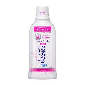 クリアクリーンプラス　ホワイトニング薬用デンタルリンス （アップルミント）600ml　【花王】