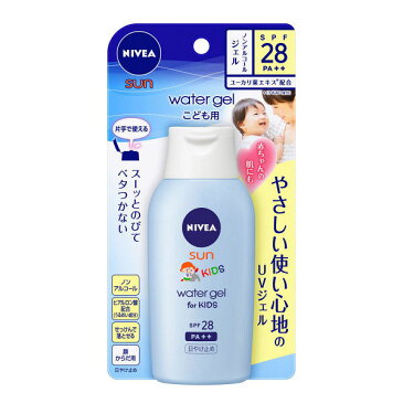 《花王》 ニベアサン　ウォータージェル こども用　120g　SPF28/PA+++　顔・からだ用 返品キャンセル不可