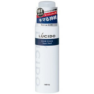 《マンダム》 LUCIDO ルシード ヘアフォーム スーパーハード 185g 無香料