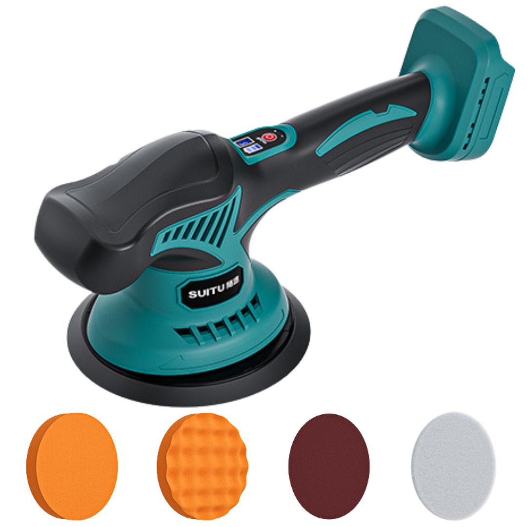 電動ポリッシャー マキタ互換 18V コードレス 8段階変速 2500〜5000RPM 強力モーター 偏心式 軽量 自働..