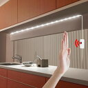 タッチ LEDセンサーライト 昼白色 USB電源 2m テープライト 人感 夜間 手元 足元 照明 キッチン ダイニング ベッド 寝室 洗面台 階段 部屋