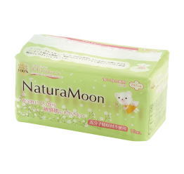 ナチュラムーン 生理用ナプキン 多い日の昼用 羽つき 16個入　24袋セット 多い日の昼用 羽つき 23.5cm..