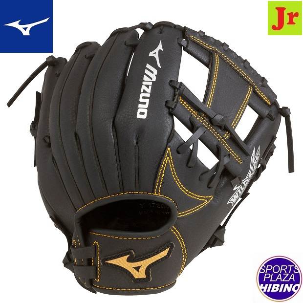 ミズノ(mizuno) 少年軟式野球 ワイルドキッズ オールラウンド用 (23aw) 軟式グラブ 軟式グローブ ジュニア キッズ ブラック 1AJGY14700-09/09H