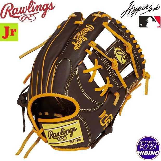 ローリングス(Rawlings) 少年軟式野球 HYPER TECH MLB TEAM ハイパーテック オールラウンド用 (25ss) 軟式グラブ 軟式グローブ ジュニア パドレス GJ5HTMN6L-SPD