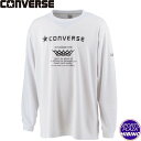 コンバース(converse) バスケットボール プリントロングスリーブシャツ ウェア アパレル ロンT ホワイト CB222357L-1100