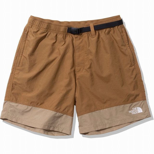 楽天スポーツプラザヒビノ 楽天市場店ザ・ノースフェイス（THE NORTH FACE） ヌプシショーツ（メンズ）Nuptse Short （23ss） ユーティリティブラウン×ケルプタン NB42334-UK【sale】【OUTsale】「0927」【SS2403】