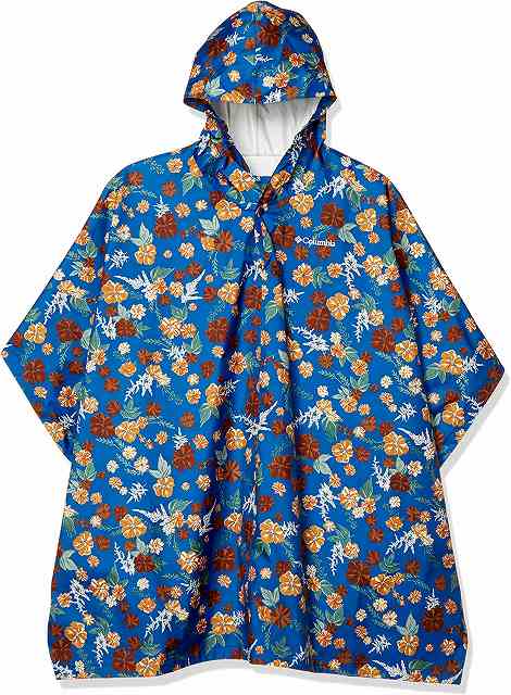 コロンビア (Colombia) スペイパインズ ユースポンチョ SPEY PINES YOUTH PONCHO ボーイズ ガールズ (23ss) Mountain Blue Flower Pattern PU1064-433【sale】【OUTsale】【SS2403】