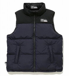 ファーストダウン ダウンベスト メンズ ファーストダウンUSA(FIRST DOWN USA) ダウン バブルダウンベスト マイクロフト (メンズ) BUBBLE DOWN VEST MICROFT (23aw) ネイビー F542002-75【SS2403】