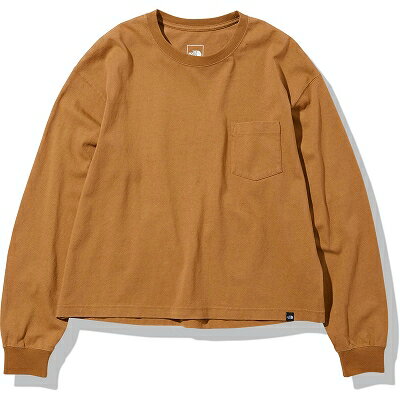 ザ・ノースフェイス(THE NORTH FACE) 長袖Tシャツ ロングスリーブヘビーコットンティー L/S Heavy Cotton Tee レディース (22ss) ユーティリティブラウン NTW32244-UB【決算P10】