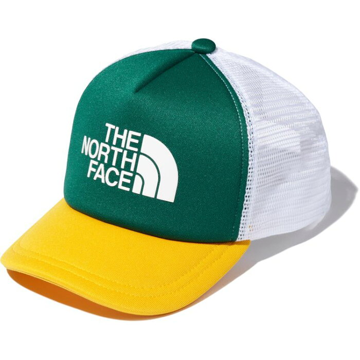 ザ・ノースフェイス(THE NORTH FACE) 帽子 ロゴメッシュキャップ Kids' Logo Mesh Cap キッズ ジュニア (22ss) エバーグリーン NNJ01911-EV