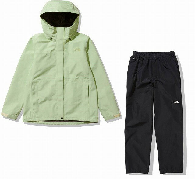 【あす楽対応】ザ・ノースフェイス(THE NORTH FACE) 上下セット クラウドジャケット クラウドパンツ レディース (23ss) ライムクリーム..