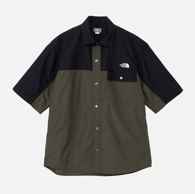 ザ ノースフェイス(THE NORTH FACE) 半袖シャツ ショートスリーブヌプシシャツ S/S Nuptse Shirt メンズ (24ss) ニュートープ NR22331-NT