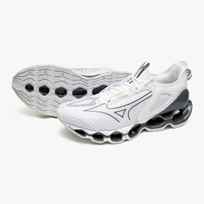 ミズノ(mizuno) ランニングシューズ ウエーブプロフェシー14 ユニセックス (25ss) ホワイト シルバー 2E相当 26.0-27.5cm J1GC255132 ミズノ(mizuno) ランニングシューズ ウエーブプロフェシー14 ユニセックス (25ss) ホワイト シルバー 2E相当 26.0-27.5cm J1GC255132