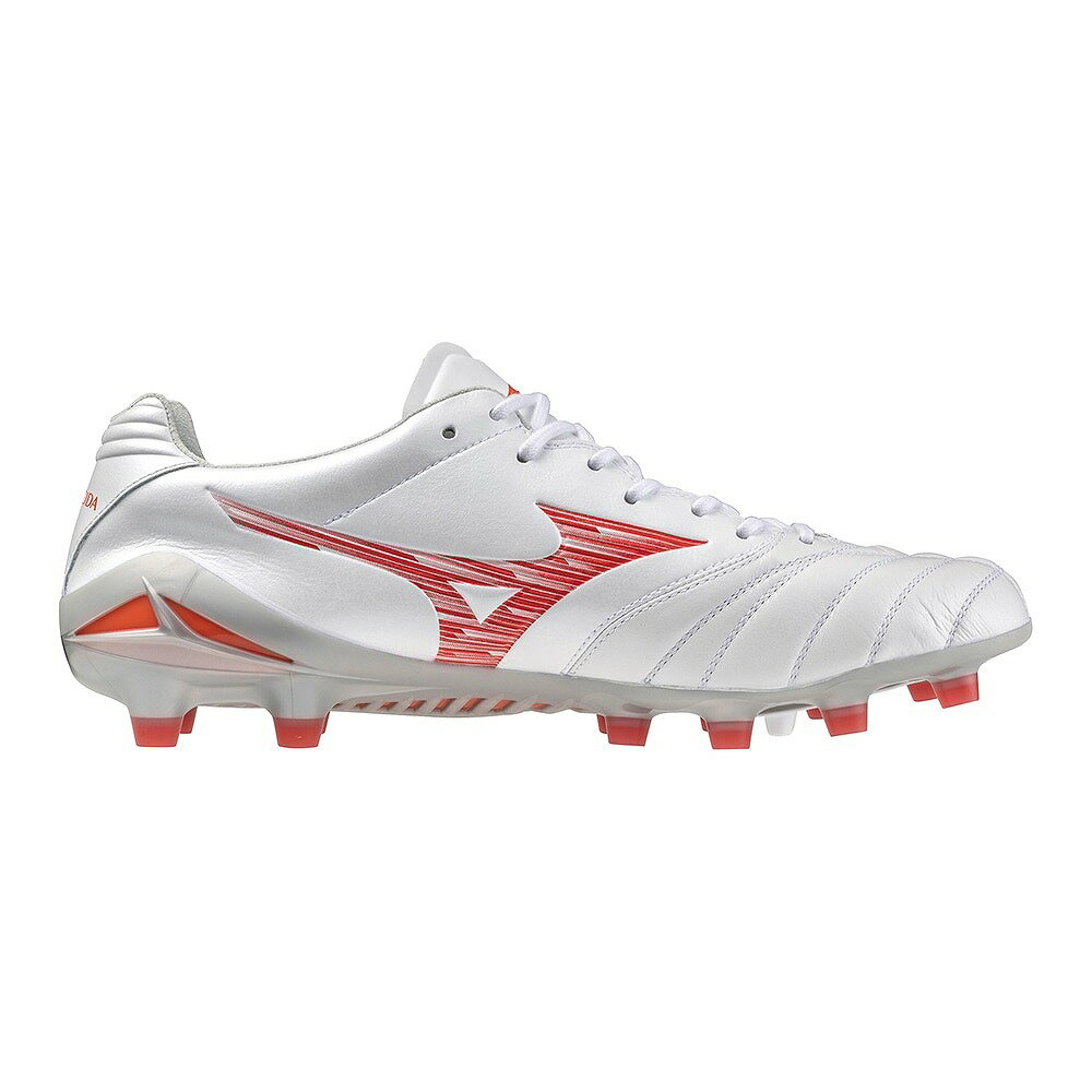 ミズノ(mizuno) サッカー モナルシーダ NEO III ELITE スパイク (24ss) 2E相当 天然芝/土/人工芝のグラウンド用 スーパーホワイトパール×レッド P1GA242060 3