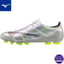 ミズノ(mizuno) サッカースパイク ミズノアルファ II PRO シューズ (25ss) 2E相当 ホワイト×ブラックイリディセント P1GA256409