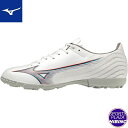ミズノ(mizuno) サッカーシューズ ミズノアルファ SELECT AS トレーニングシューズ (23ss) 3E相当 ホワイト×イグニッションレッド×ブル...