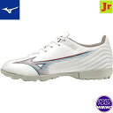ミズノ(mizuno) サッカーシューズ ミズノアルファ SELECT Jr AS トレーニングシューズ (23ss) ジュニア 3E相当 ホワイト×イグニッシ...
