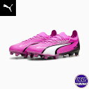 プーマ(puma) サッカー ウルトラ アルティメット FG/AG スパイク (24ss) 天然芝/人工芝用 Poison Pink-PUMA White-PUMA Black 10774401