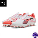 プーマ(puma) サッカースパイク Ultra 5 Pro HG/AG ウルトラ シューズ (25ss) White-Black-Glowing Red 10...