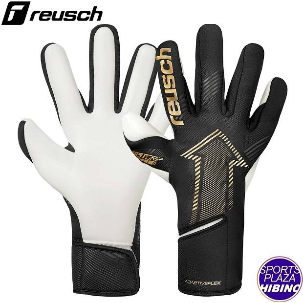 ロイシュ(reusch) サッカー ファストグリップ ゴールド キーパーグラブ (25ss) ブラック/ゴールド 5570100-7707