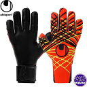 ウールシュポルト(uhlsport) サッカー ナイトエディション アブソルートグリップ スキンカット キーパーグラブ (24aw) ブラック×ホワイト 101...
