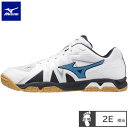 ミズノ(mizuno) ウエーブメダルRIZE 卓球シューズ(22ss) ホワイト×ブルー×ネイビー 81GA211027