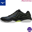 ミズノ(mizuno) バドミントンシューズ WAVE CLAW EL 2 ウエーブクロー (22ss) ブラック×ブルー×イエロー 71GA228024【ss...