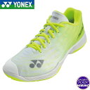 ヨネックス(yonex) バドミントンシューズ パワークッションエアラス Z ワイド (23aw) グレー×イエロー SHBAZ2W-815【ss2503】【S...