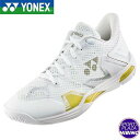 ヨネックス(yonex) バドミントンシューズ パワークッション エクリプション Z シューズ (24ss) ホワイト×ゴールド SHBELZ3M-532