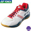 ヨネックス(yonex) バドミントンシューズ パワークッションストライダーフロー シューズ (24ss) ホワイト×ネイビー×レッド SHBSF1-784