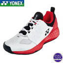 ヨネックス(yonex) テニスシューズ パワークッション 106 (24ss) クレー・砂入り人工芝コート用 ホワイト×レッド SHT106-114【SS25...