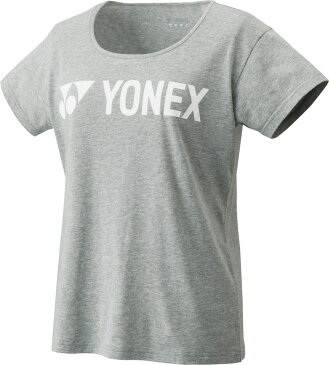 【ネコポスOK】YONEX（ヨネックス）ウィメンズTシャツテニス/ソフトテニス/バドミントン/半袖Tシャツ/レディース/女性用/グレー(17SS)[16275-010]【ss2209】【DEAL】【P50904】