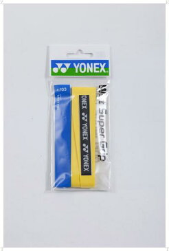 【ネコポスOK】ヨネックス（YONEX）ウェットスーパーグリップ（1本入り）（AC103）004：イエロー●テニス・バドミントン/オーバーグリップ（1本入り）（y1301b）【P50904】【ss2003】