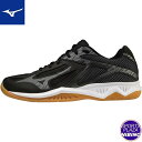 ミズノ(mizuno) バレーボールシューズ THUNDER BLADE 3 サンダーブレード シューズ (22ss) ブラック×グレー V1GA217006【...