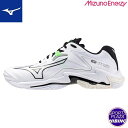 ミズノ(mizuno) バレーボールシューズ WAVE LIGHTNING Z8 WIDE ウエーブライトニング シューズ (24ss) ホワイト×ネイビー×サ...