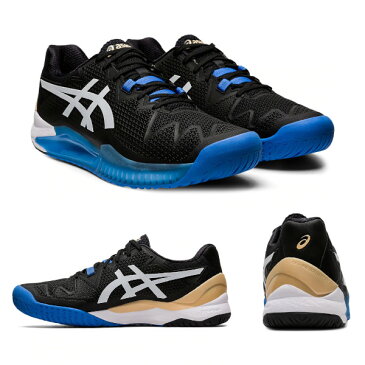 アシックス(asics) GEL-RESOLUTION 8 テニスシューズ メンズ (20ss) ブラック/ホワイト オールコート/ハードコート WIDE 1041a113-001【SS2009】