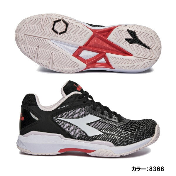 ディアドラ(diadora) SPEED COMPETITION 5 + W AG スピード コンペティション 5 シューズ レディース (20ss) ブラック/バイオレット 175574-8366【SS2206】