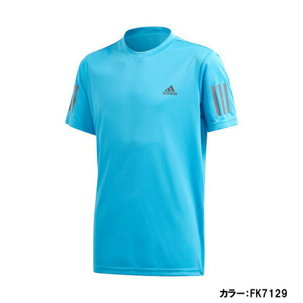 【クロネコゆうパケットOK】アディダス(adidas) 子供用スリーストライプス クラブ Tシャツ 3-STRIPES CLUB TEE シャツ ジュニア (20ss) フレッシュスプラッシュ/グレーシックス fuc88-fk7129【決算P10】【SS2403】 1