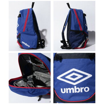 アンブロ(umbro) ジュニア フットボールバックパック バッグ ジュニア (20ss) ブルー 消臭 再帰反射 ボール用ネット搭載 ujs1635j-blu