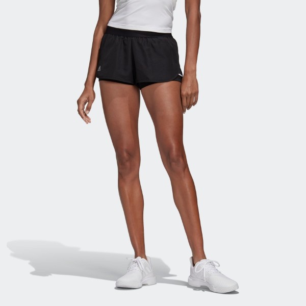 アディダス(adidas) テニス スコート TENNIS CLUB SHORT レディース (20ss) ブラック×マットシルバー×ホワイト S M L XL(OT) FRO16-FK6999【SS2206】