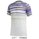 アディダス(adidas) FREELIFT Tee HEAT.RDY シャツ (20SS) ホワイト/ショックイエロー GKD48-FK0802【SS2403】