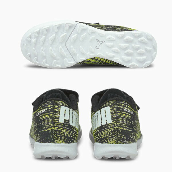 プーマ(PUMA) キッズ ウルトラ 4.2 TT V JR サッカー トレーニング シューズ ジュニア (21ss) Black-White-Yellow Alert ブラック/ホワイト/イエロー 106369-02【SS2212】ネット注文 サッカー 用品 セール