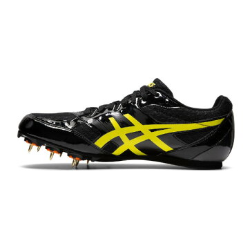 アシックス(asics) EFFORT MK シューズ メンズ レディース ユニセックス (21ss) ブラック/ユズ オールウェザー/土トラック兼用 1091a014-002