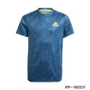 アディダス(adidas) HEAT. RDY テニス PRIMEBLUE フリーリフト半袖Tシャツ HEAT. RDY PRIMEBLUE TENNIS FREELIFT TEE シャツ ジュニア (21ss) クルーネイビー/アシッドイエロー/クルーブルー リサイクル素材 av214-gq2231【SS2403】