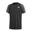 アディダス(adidas) テニスウエア シャツ クラブ テニス 半袖Tシャツ / CLUB TENNIS TEE ジュニア ブラック/グレーシックス/ホワイト JLO63-GK8181