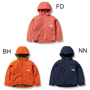 ザ・ノースフェイス(THE NORTH FACE) アウター コート コンパクトノマドジャケット Compact Nomad Jacket ジュニア (21aw) バーントオーチャー ンク ネイビー NPJ72036【SS2209】