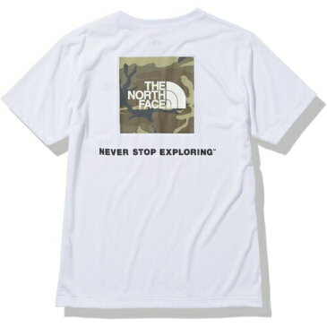 ノースフェイス (THE NORTH FACE) 半袖シャツ スクエアカモフラージュティー S/S Square Camofluge Tee メンズ(21ss) ホワイト NT32158-W