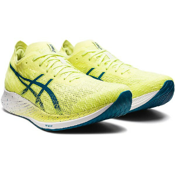 アシックス(asics) ランニングシューズ MAGIC SPEED マジックスピード メンズ (21aw) Glow Yellow/Deep Sea Teal スタンダードラスト サブ3 1011B026-750【SS2209】